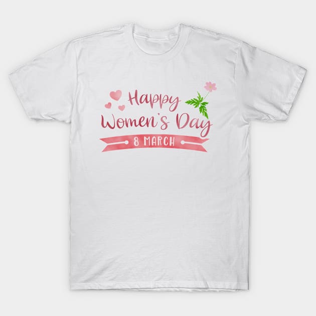 happy womens day T-Shirt by bnash1001